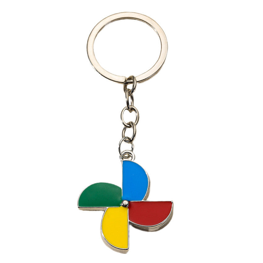 Wholesale Alloy Rotary Windmill Keychain